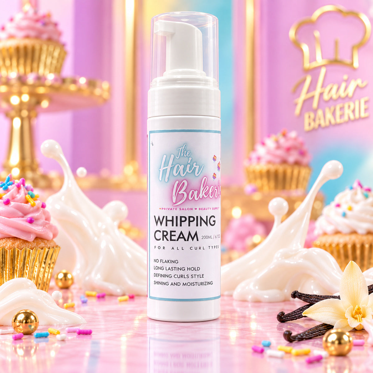 Hair Bakerie Whipping Cream™ Curl Defining & Volumizing Cream